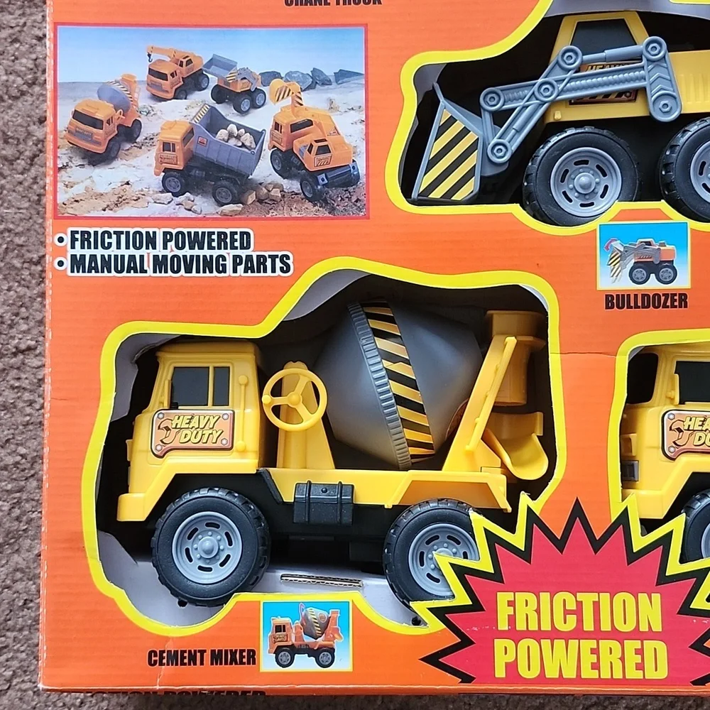 Kmart heavy duty construction friction cement mixer bulldozer dump shovel crane